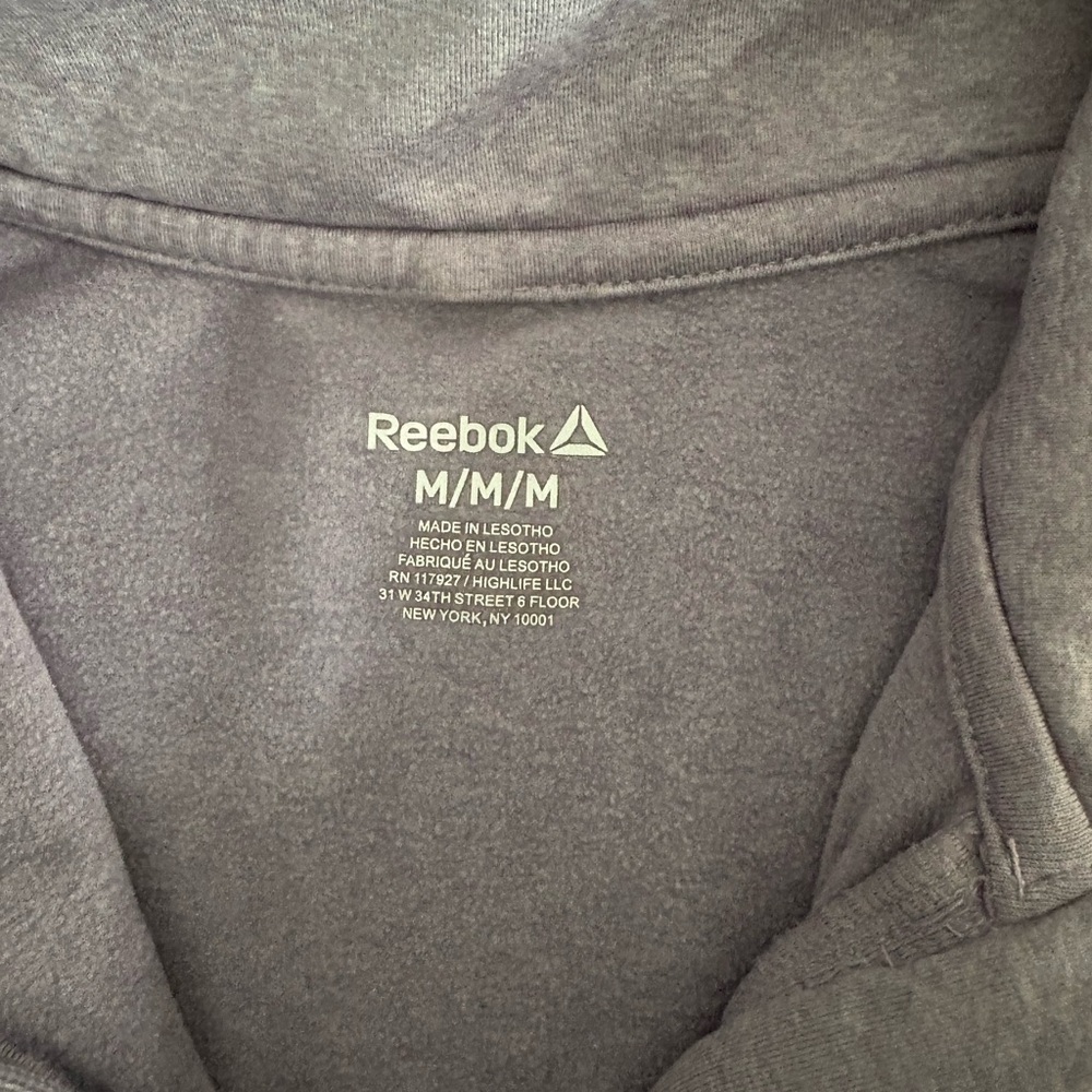 RBX leggings w side phone pockets.L Reebok L sleeve workout top sizeM,Lt purple
